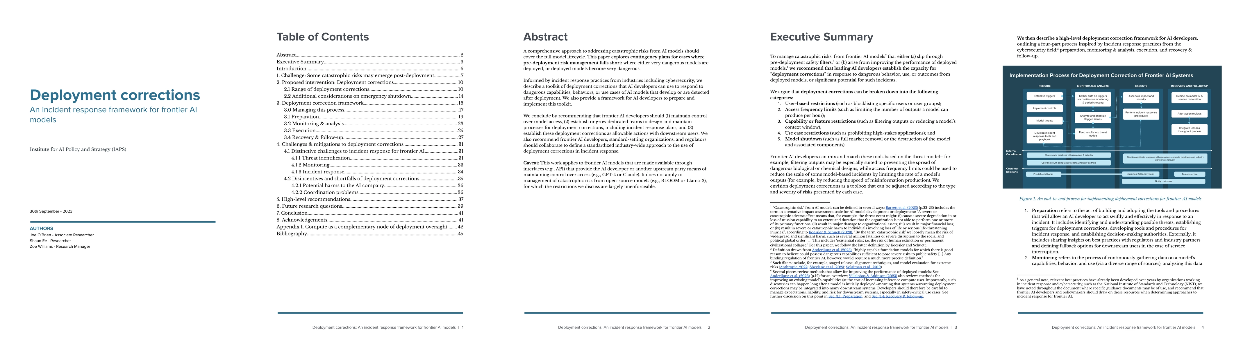 Thumbnail for Deployment Corrections: An incident response framework for frontier AI
  models