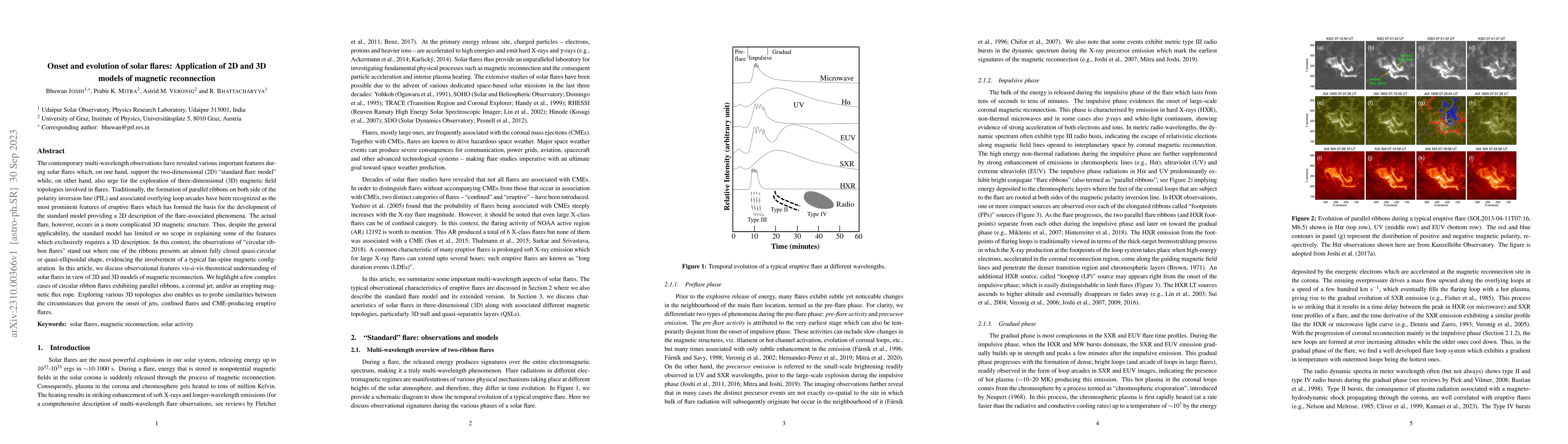 Thumbnail for Onset and evolution of solar flares: Application of 2D and 3D models of
  magnetic reconnection