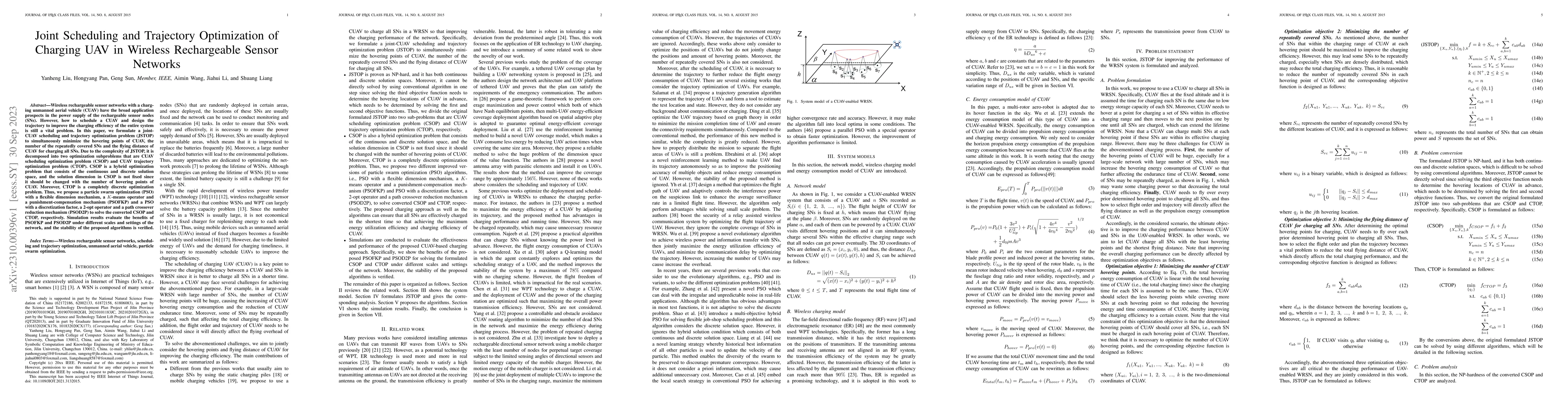 Thumbnail for Joint Scheduling and Trajectory Optimization of Charging UAV in Wireless
  Rechargeable Sensor Networks