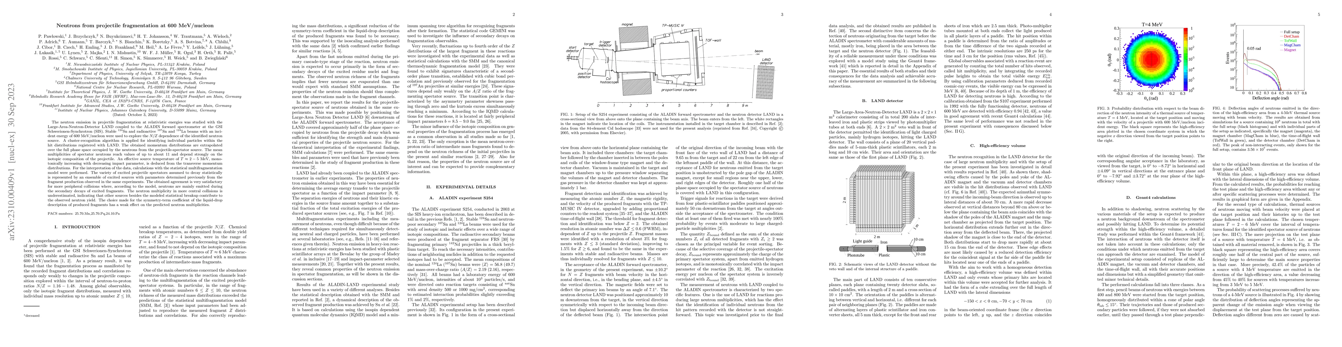 Thumbnail for Neutrons from projectile fragmentation at 600 MeV/nucleon