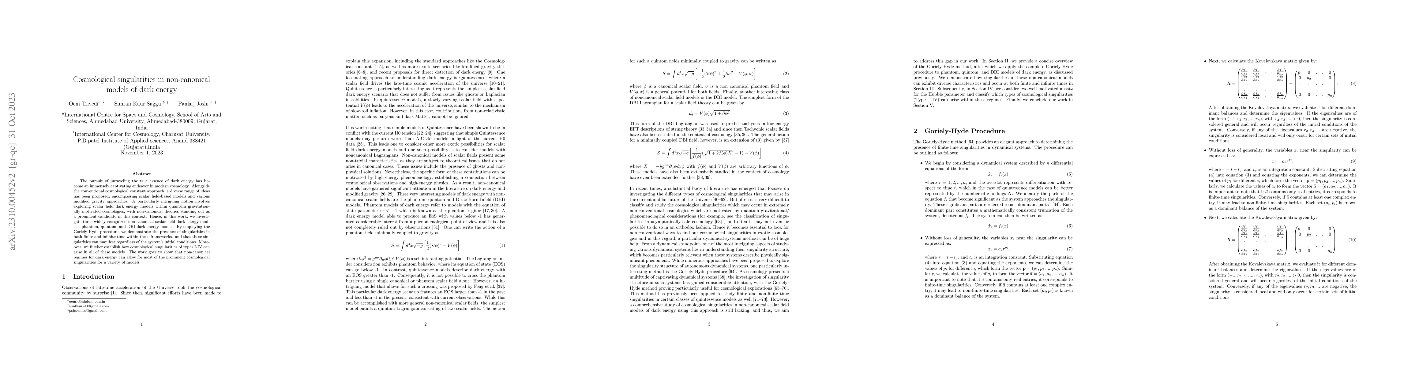 Thumbnail for Cosmological singularities in non-canonical models of dark energy