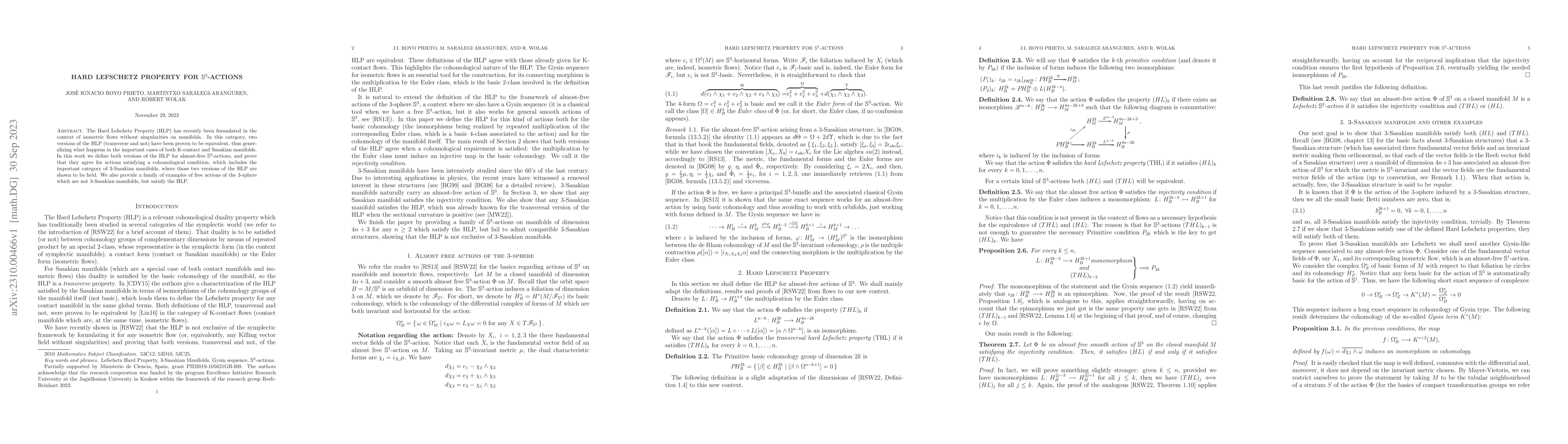 Thumbnail for Hard Lefschetz property for $\mathbb{S}^3$-actions