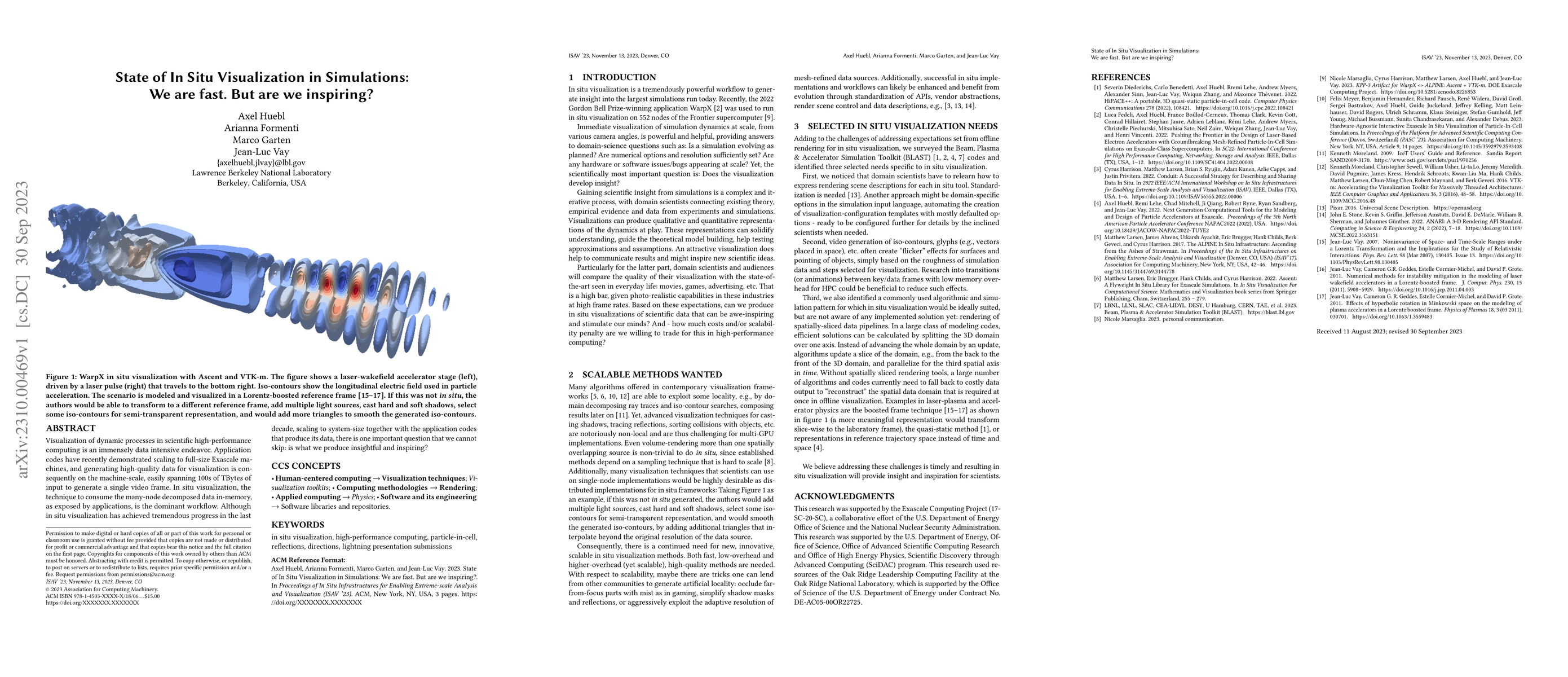 Thumbnail for State of In Situ Visualization in Simulations: We are fast. But are we
  inspiring?