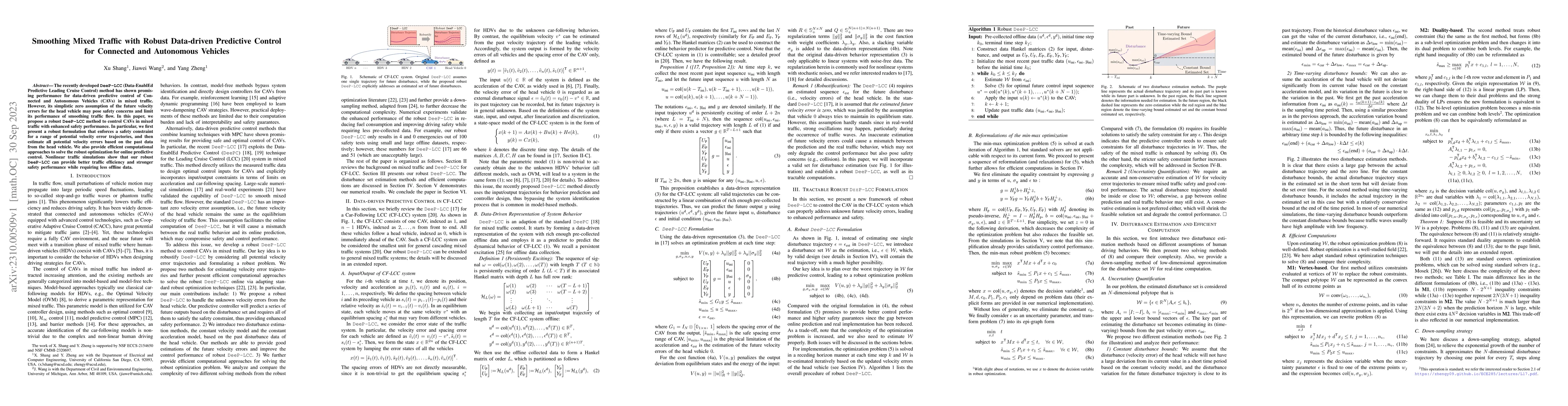 Thumbnail for Smoothing Mixed Traffic with Robust Data-driven Predictive Control for
  Connected and Autonomous Vehicles