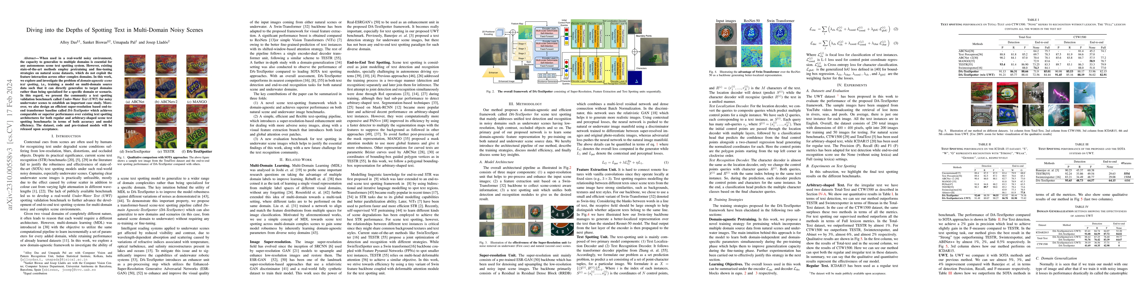 Thumbnail for Diving into the Depths of Spotting Text in Multi-Domain Noisy Scenes
