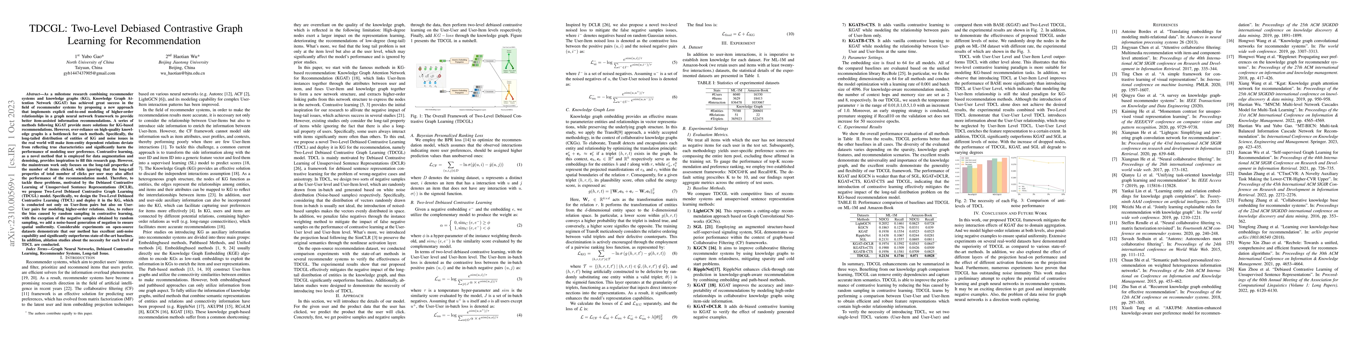 Thumbnail for TDCGL: Two-Level Debiased Contrastive Graph Learning for Recommendation