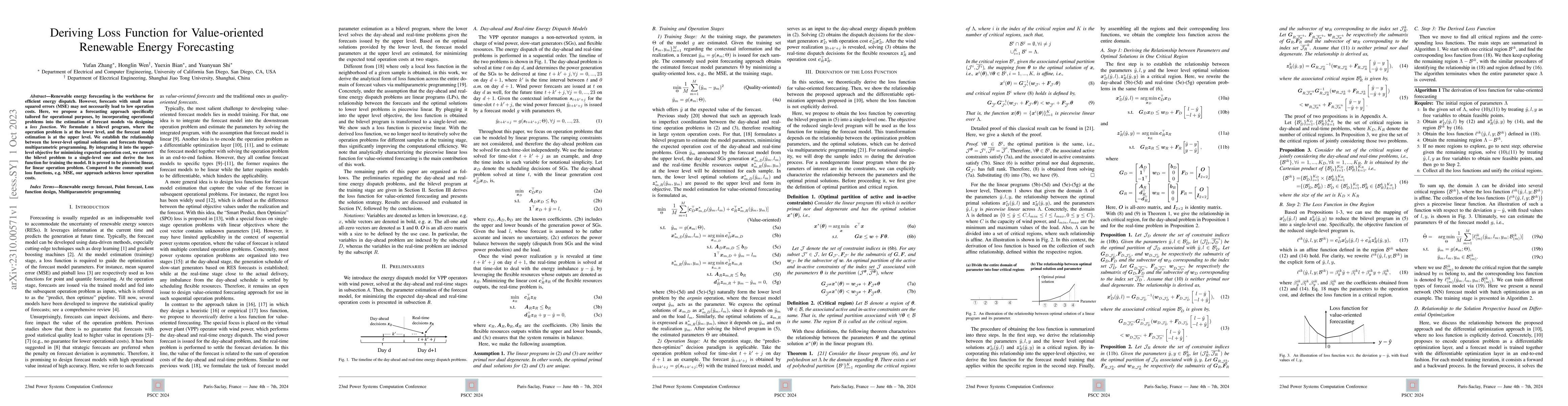 Thumbnail for Deriving Loss Function for Value-oriented Renewable Energy Forecasting