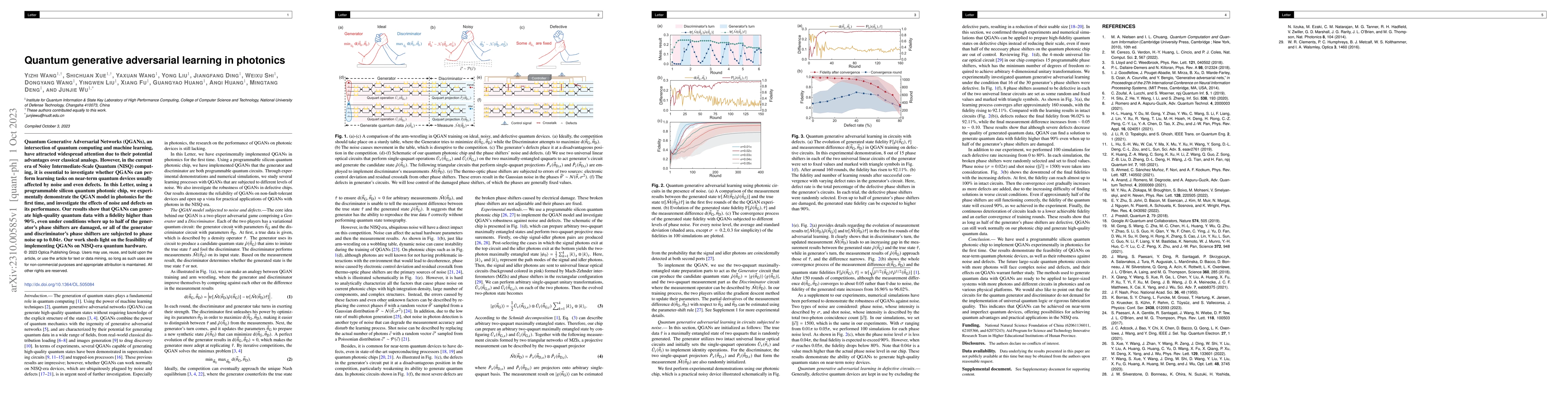 Thumbnail for Quantum generative adversarial learning in photonics