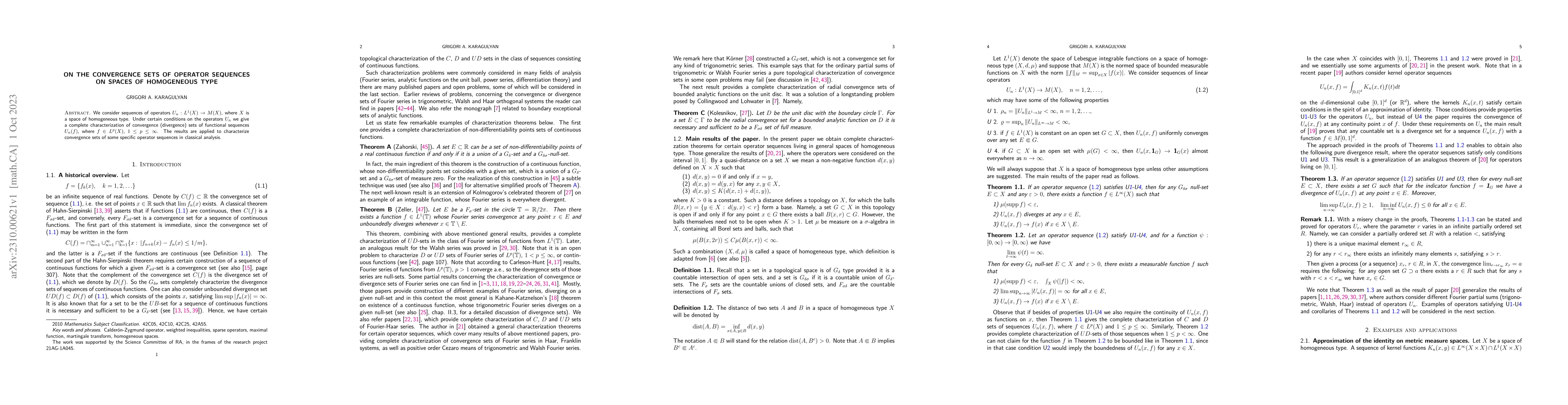 Thumbnail for On the convergence sets of operator sequences on spaces of homogeneous
  type