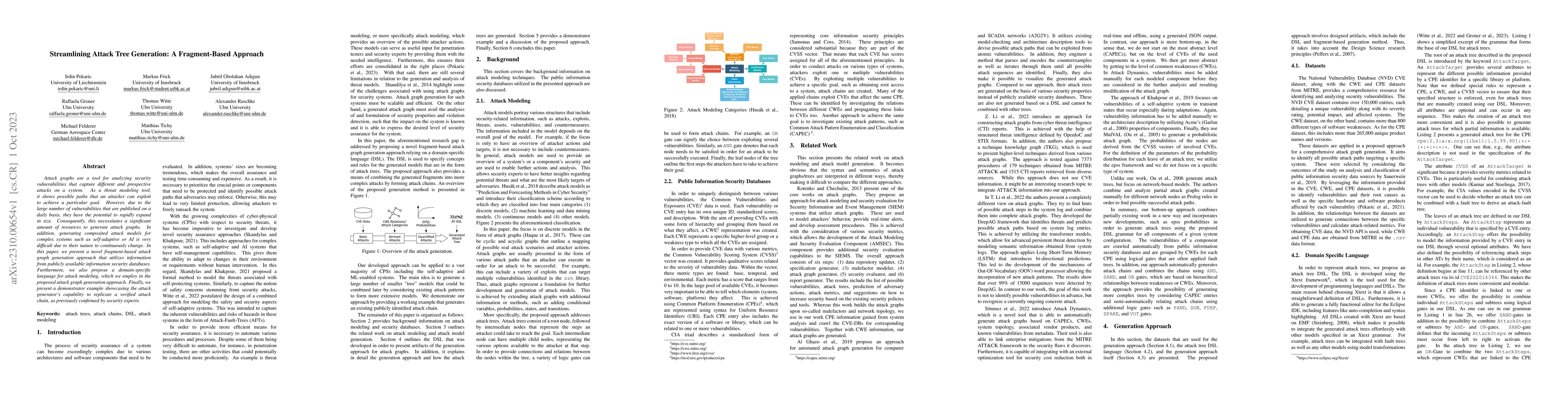 Thumbnail for Streamlining Attack Tree Generation: A Fragment-Based Approach