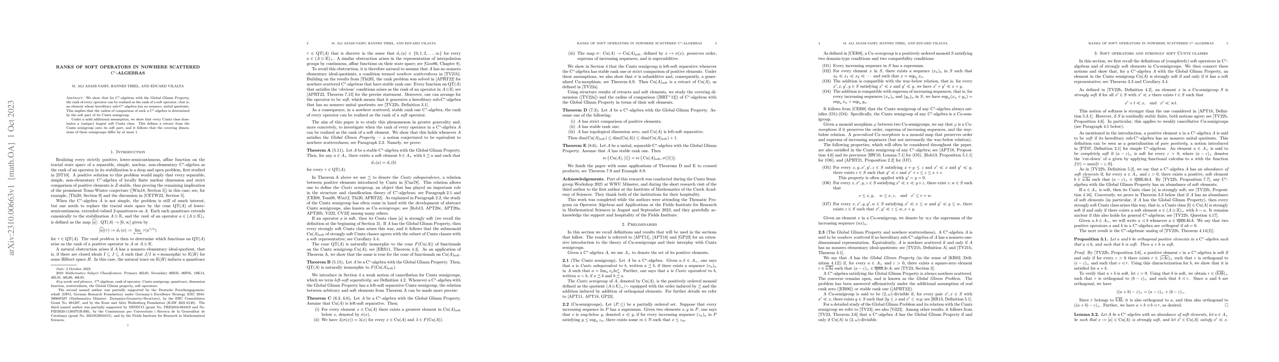 Thumbnail for Ranks of soft operators in nowhere scattered C*-algebras