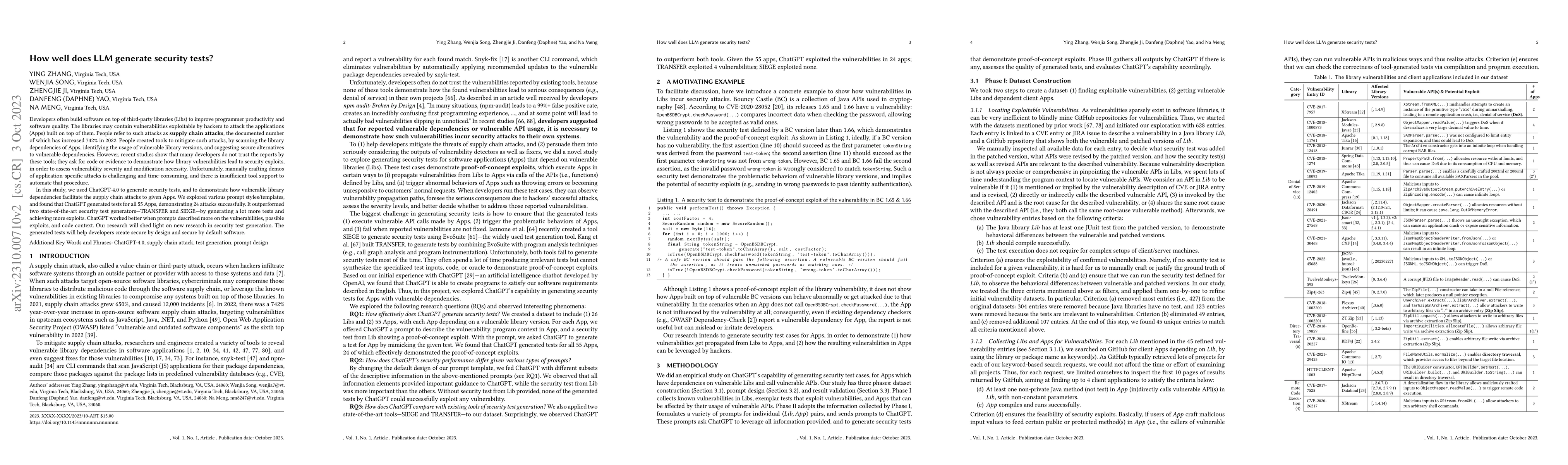 Thumbnail for How well does LLM generate security tests?