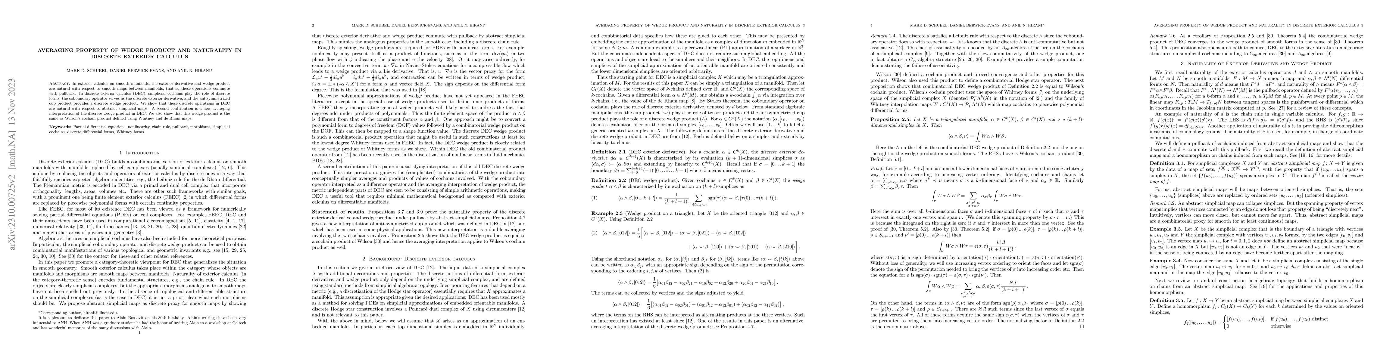 Thumbnail for Averaging Property of Wedge Product and Naturality in Discrete Exterior
  Calculus