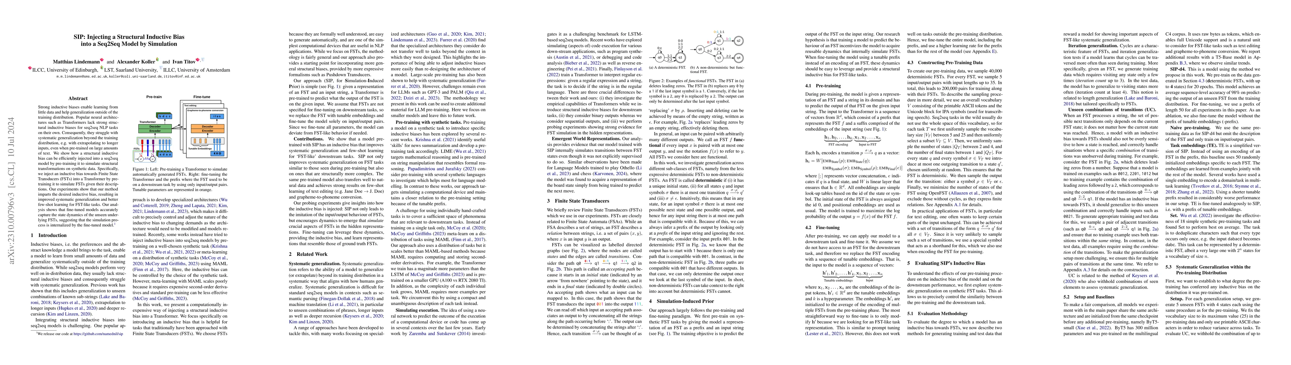 Thumbnail for SIP: Injecting a Structural Inductive Bias into a Seq2Seq Model by
  Simulation