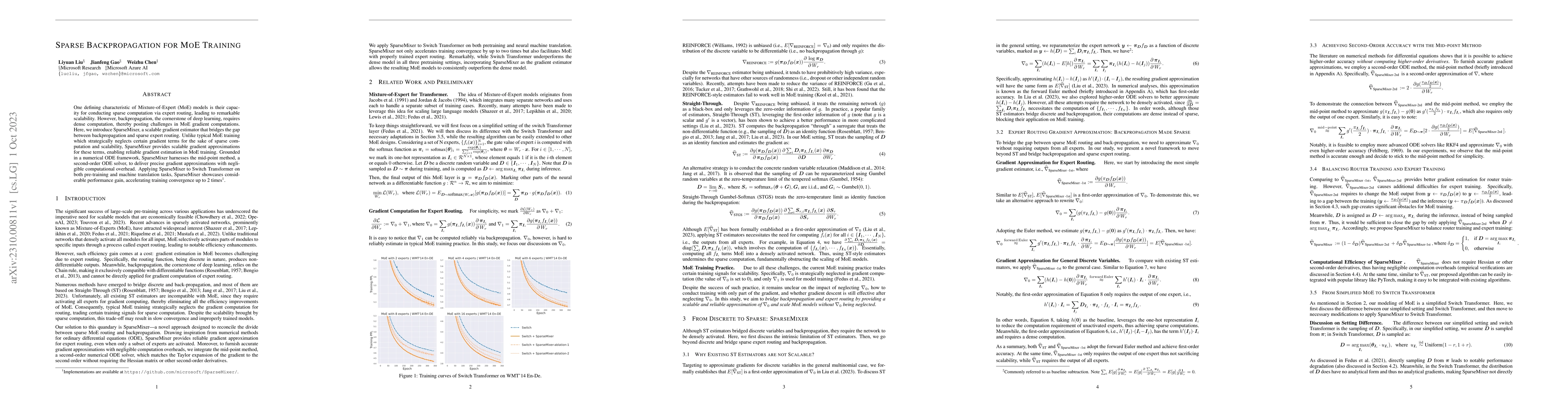 Thumbnail for Sparse Backpropagation for MoE Training
