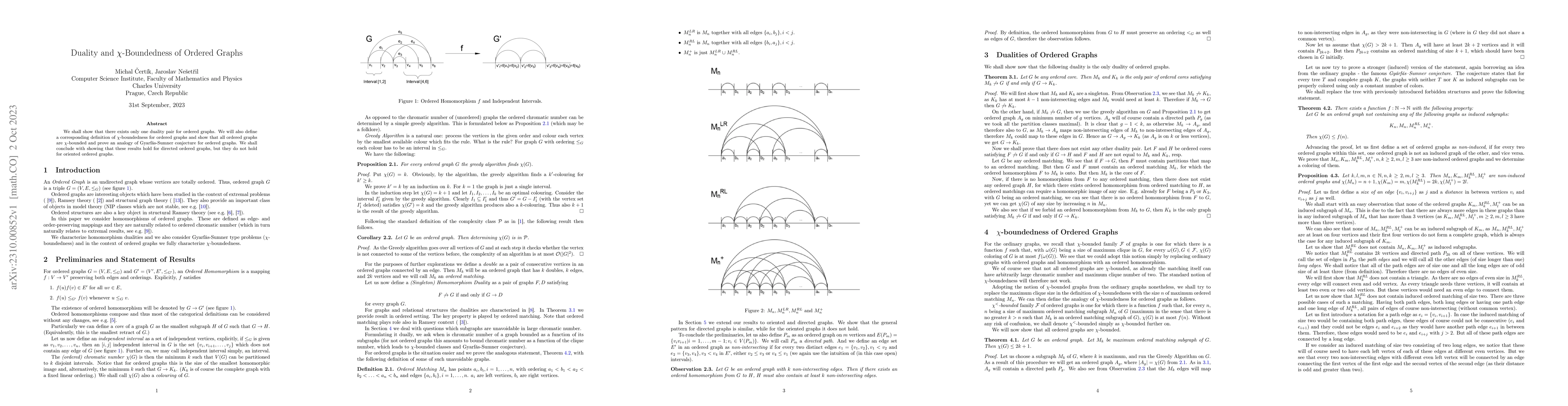 Thumbnail for Duality and $\chi$-Boundedness of Ordered Graphs