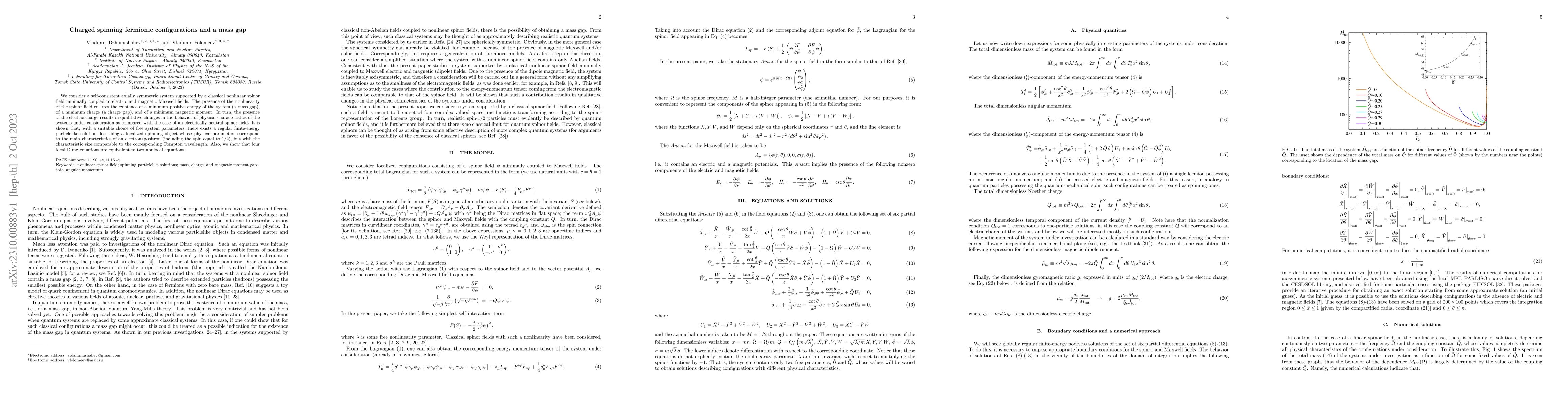 Thumbnail for Charged spinning fermionic configurations and a mass gap