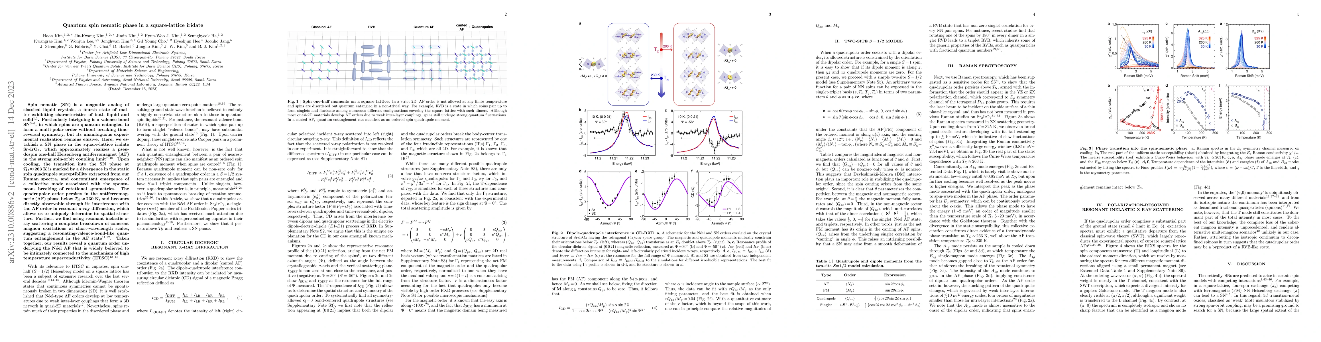 Thumbnail for Quantum spin nematic phase in a square-lattice iridate