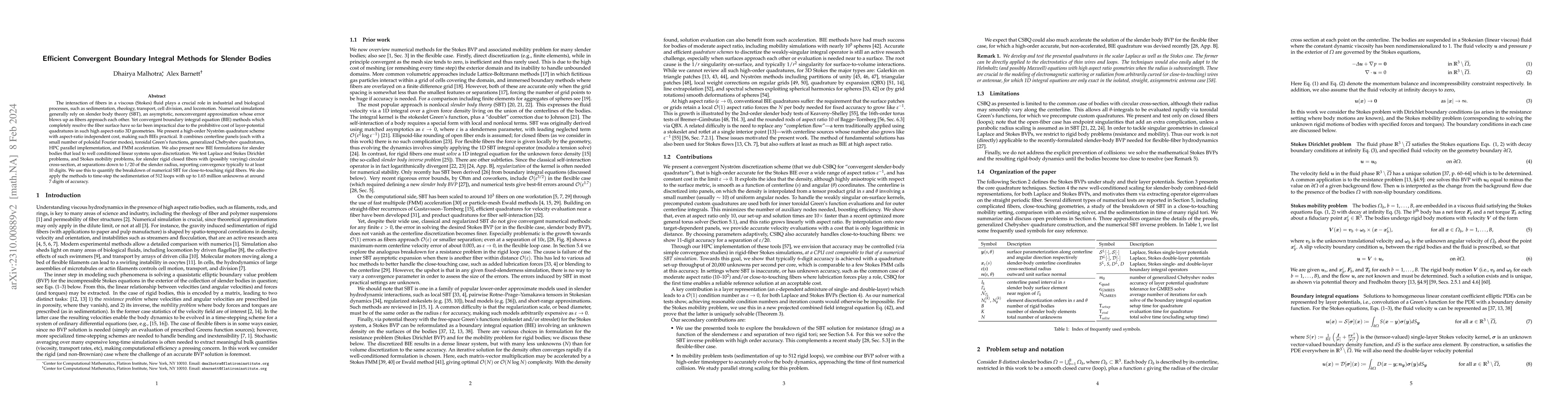 Thumbnail for Efficient Convergent Boundary Integral Methods for Slender Bodies