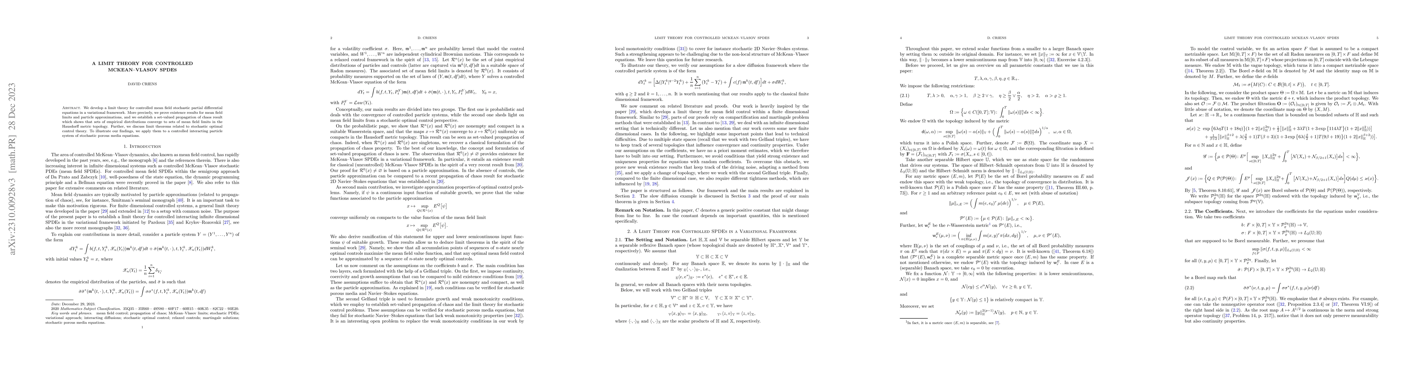 Thumbnail for A limit theory for controlled McKean-Vlasov SPDEs