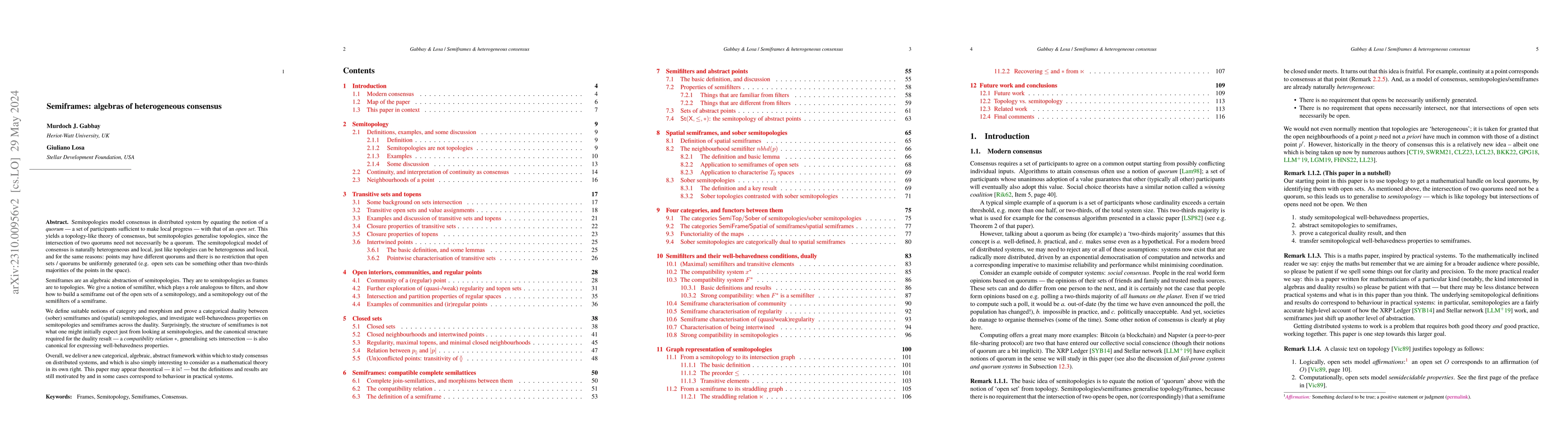 Thumbnail for Semiframes: algebras of heterogeneous consensus