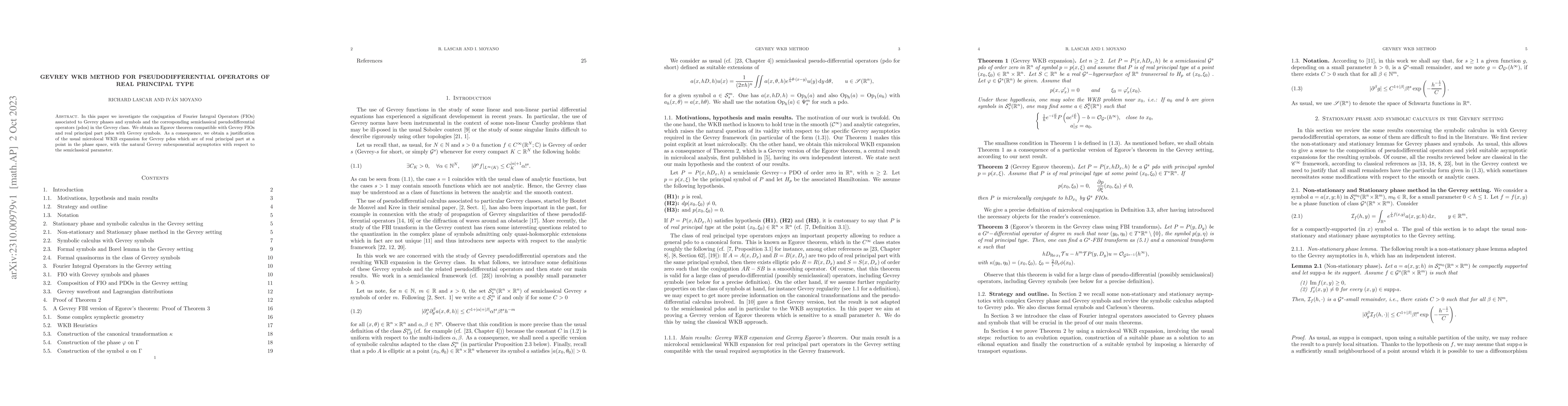 Thumbnail for Gevrey WKB method for PDO's of real principal type