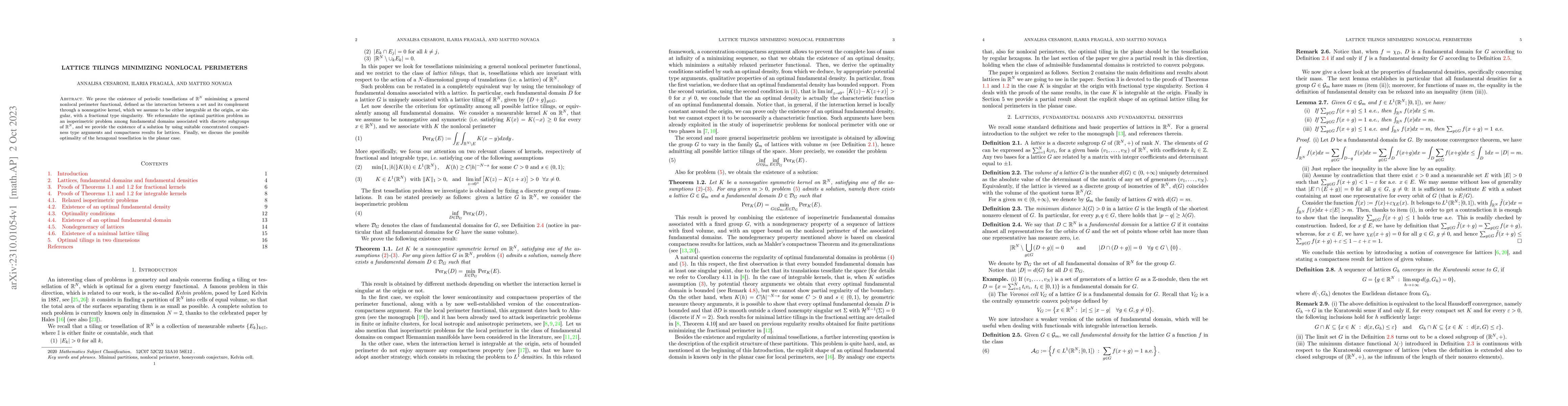 Thumbnail for Lattice tilings minimizing nonlocal perimeters