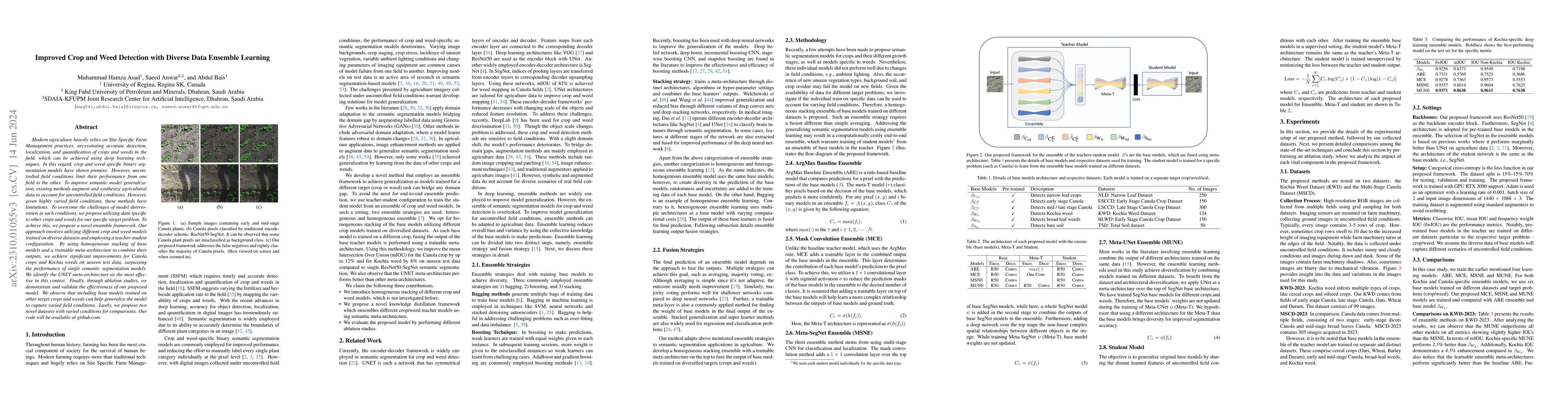 Thumbnail for Improved Crop and Weed Detection with Diverse Data Ensemble Learning
