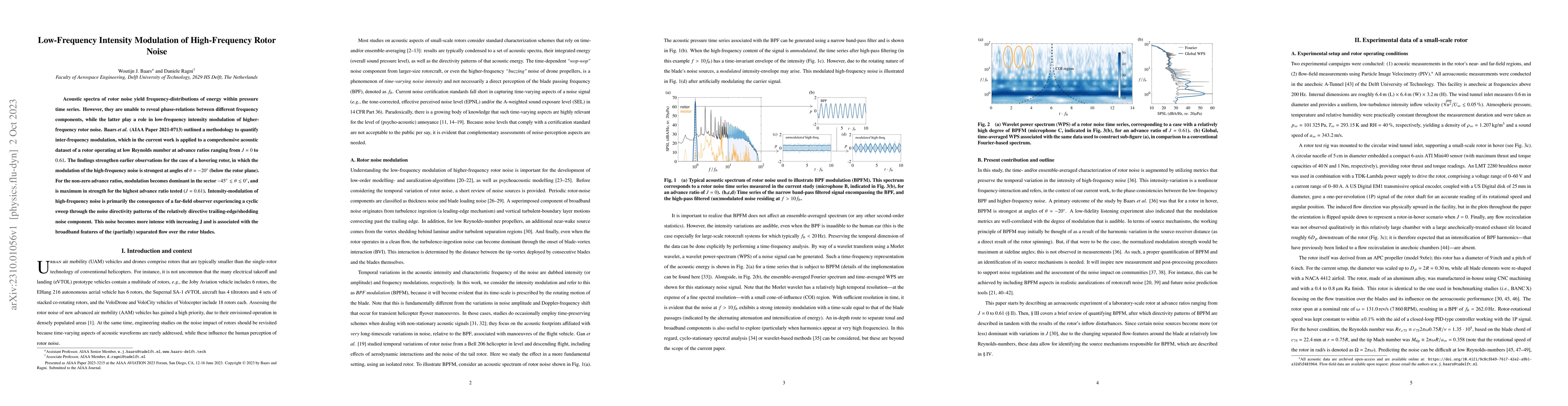 Thumbnail for Low-Frequency Intensity Modulation of High-Frequency Rotor Noise