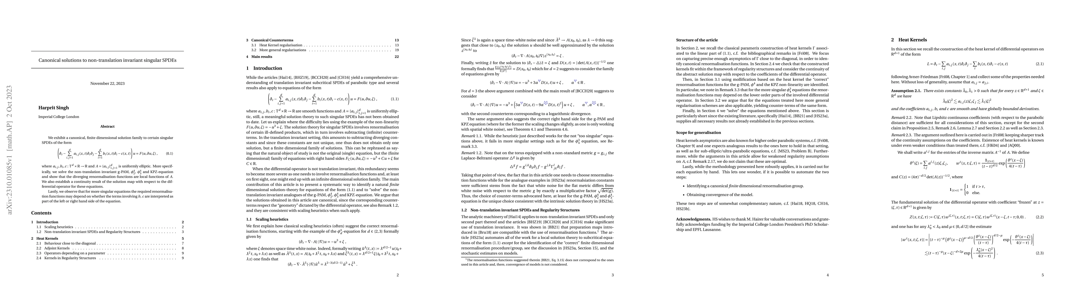 Thumbnail for Canonical solutions to non-translation invariant singular SPDEs