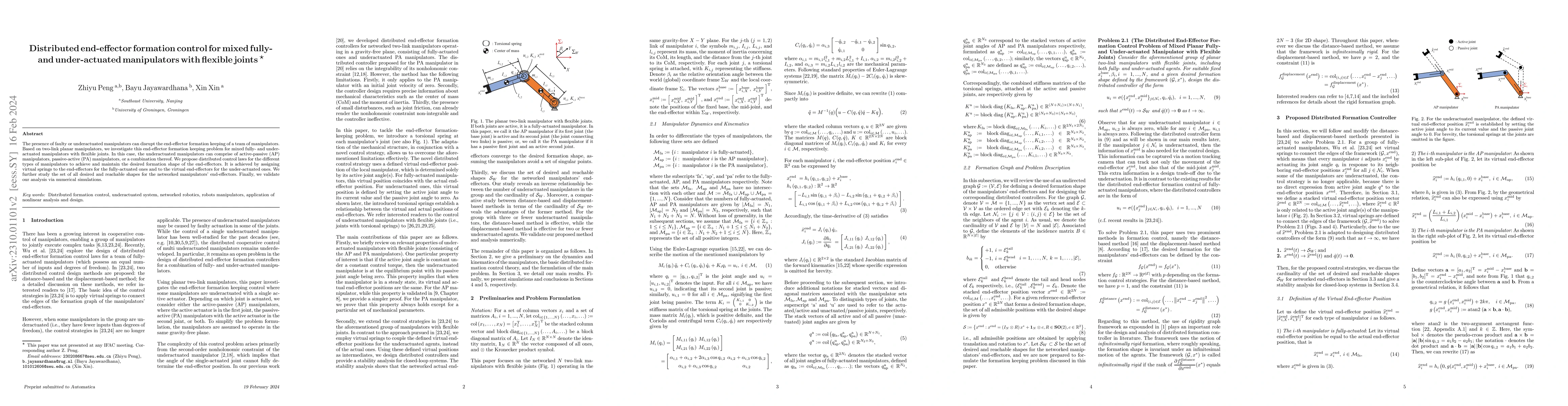 Thumbnail for Distributed end-effector formation control for mixed fully- and
  under-actuated manipulators with flexible joints