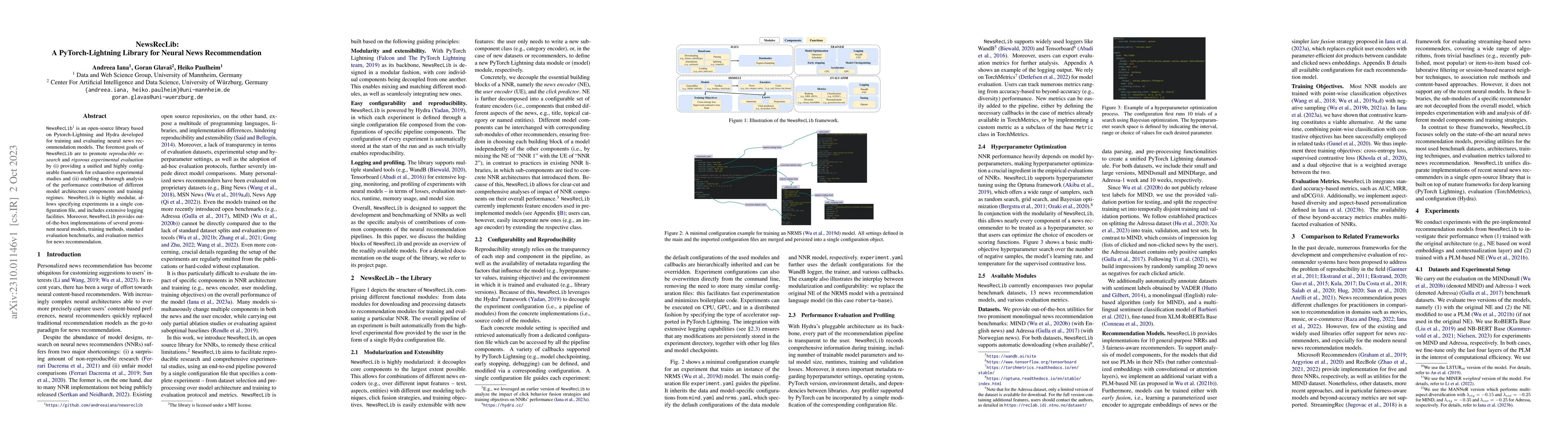Thumbnail for NewsRecLib: A PyTorch-Lightning Library for Neural News Recommendation