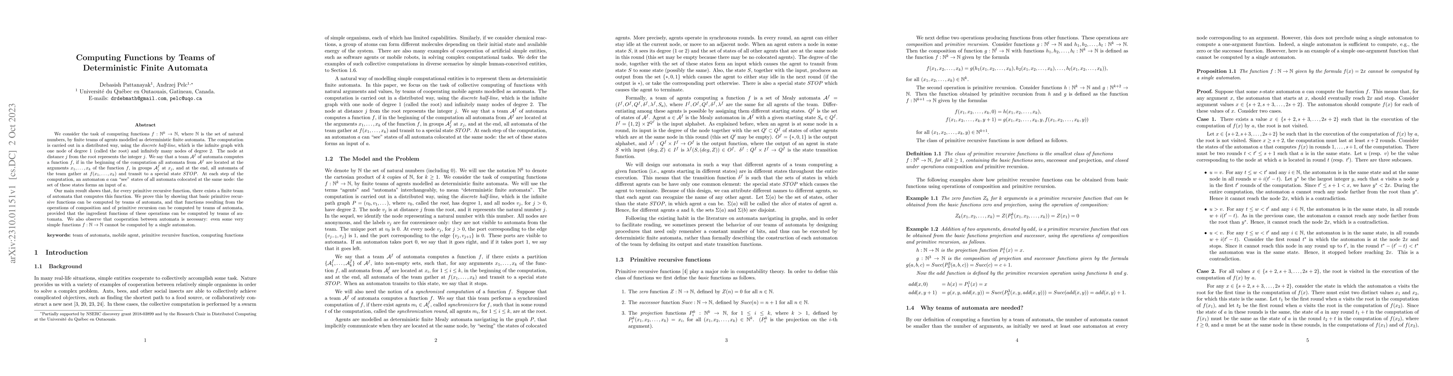Thumbnail for Computing Functions by Teams of Deterministic Finite Automata