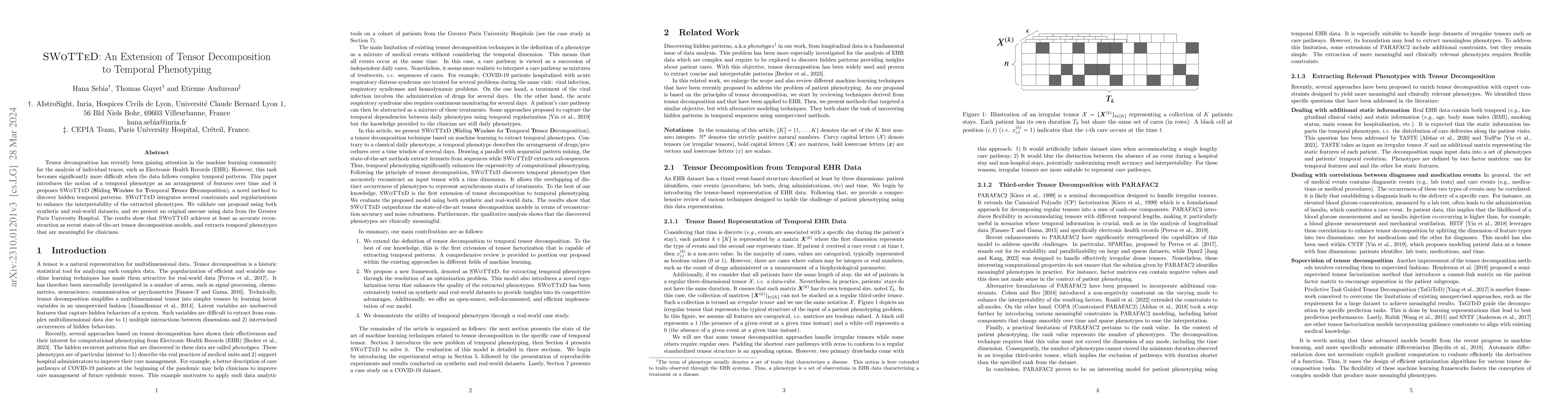 Thumbnail for SWoTTeD: An Extension of Tensor Decomposition to Temporal Phenotyping