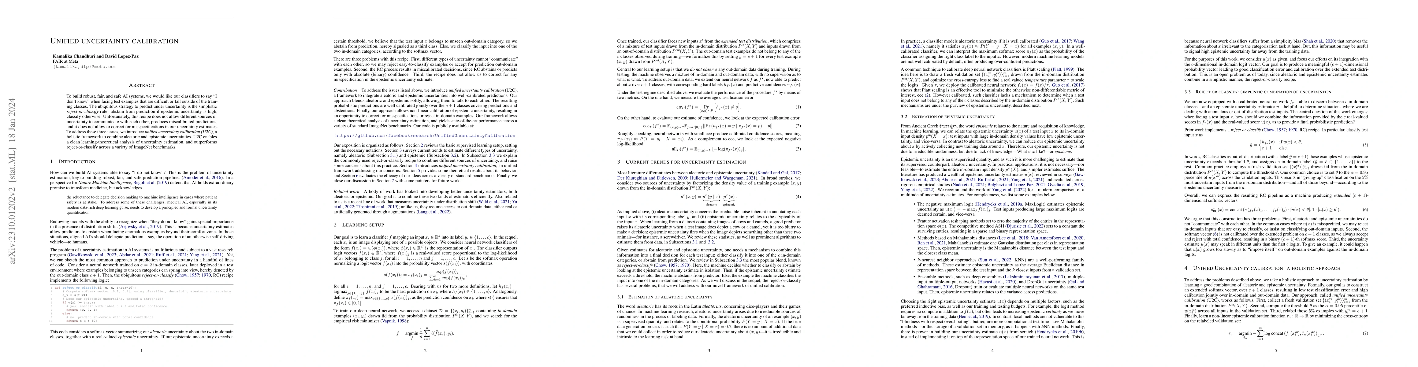 Thumbnail for Unified Uncertainty Calibration