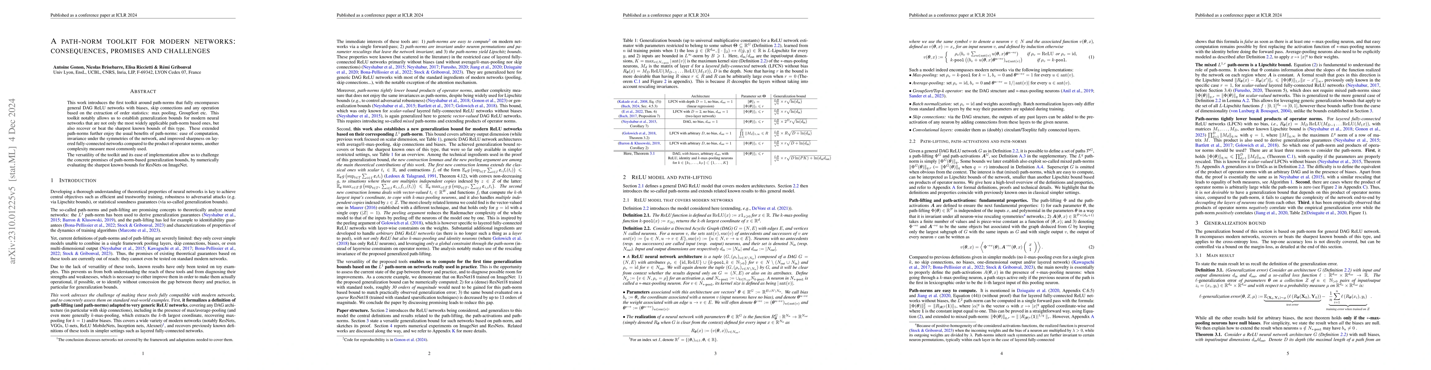 Thumbnail for A path-norm toolkit for modern networks: consequences, promises and
  challenges