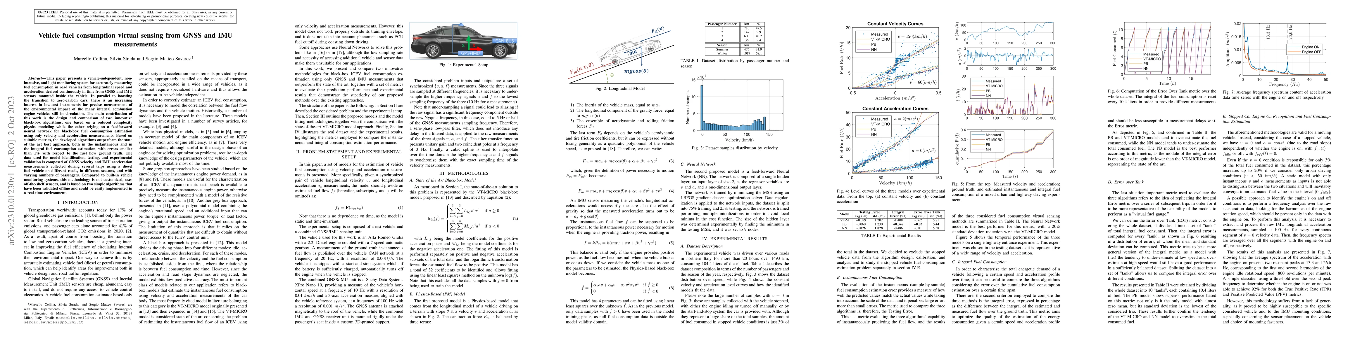 Thumbnail for Vehicle Fuel Consumption Virtual Sensing from GNSS and IMU Measurements