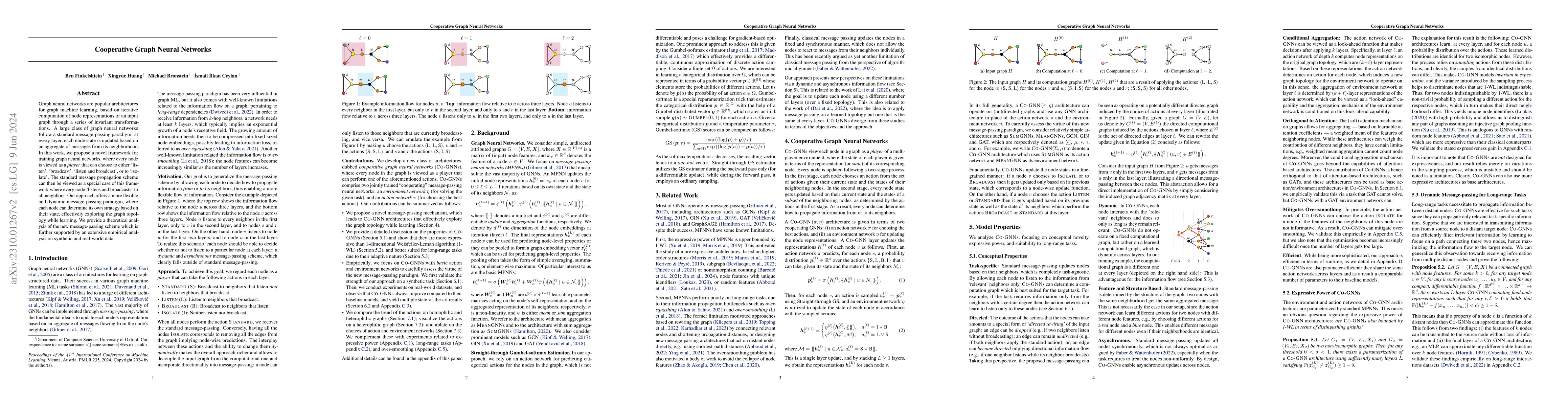 Thumbnail for Cooperative Graph Neural Networks