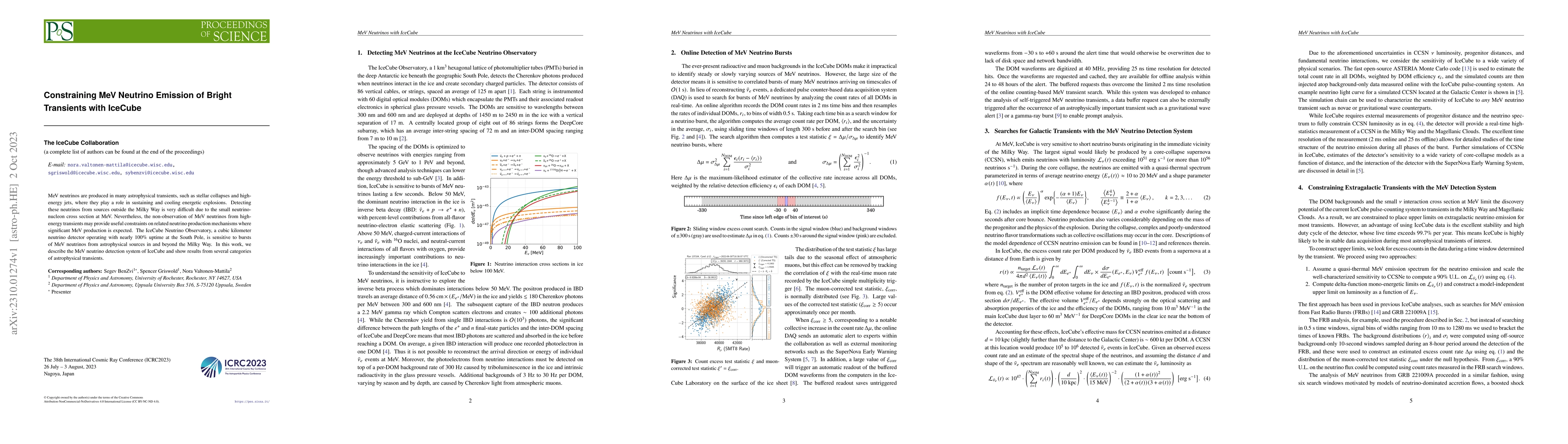Thumbnail for Constraining MeV Neutrino Emission of Bright Transients with IceCube