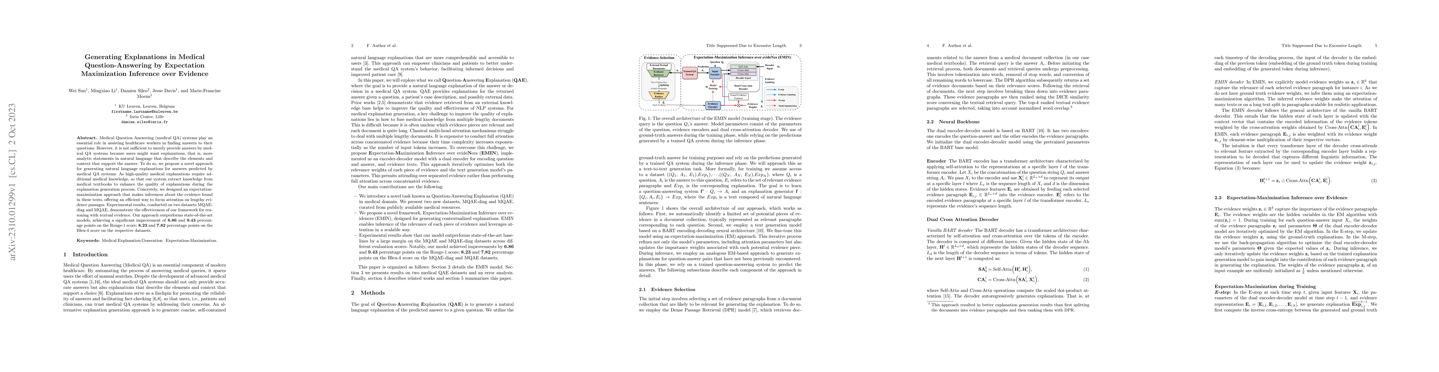 Thumbnail for Generating Explanations in Medical Question-Answering by Expectation
  Maximization Inference over Evidence