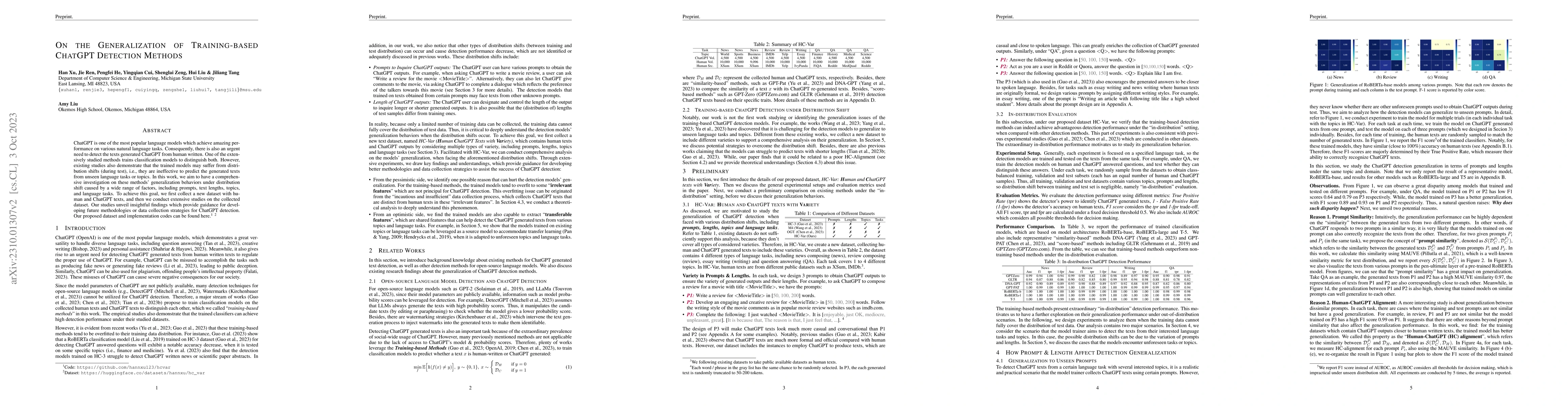 Thumbnail for On the Generalization of Training-based ChatGPT Detection Methods
