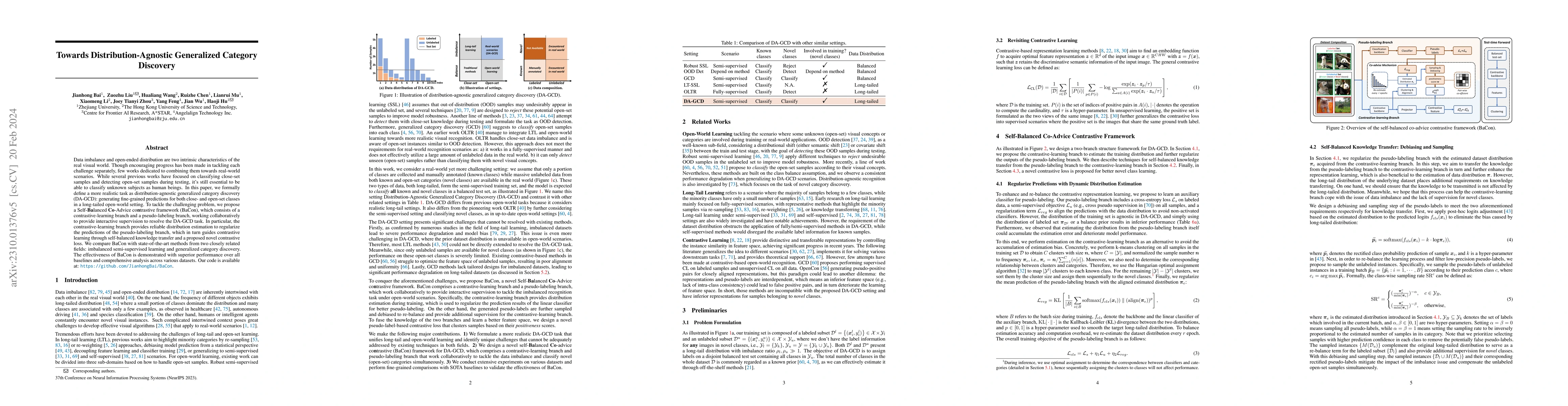 Thumbnail for Towards Distribution-Agnostic Generalized Category Discovery