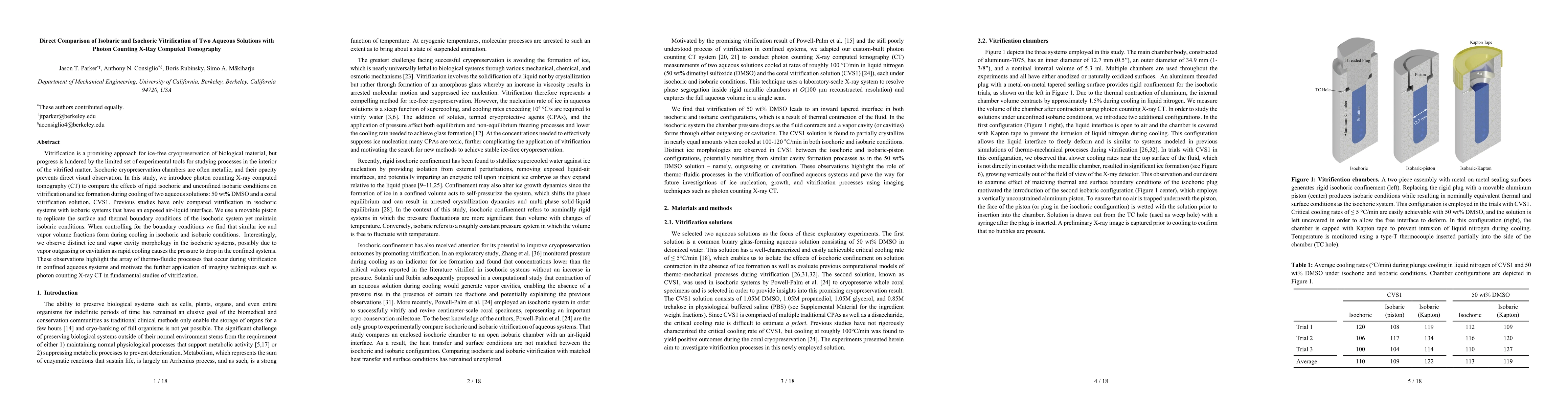 Thumbnail for Direct Comparison of Isobaric and Isochoric Vitrification of Two Aqueous
  Solutions with Photon Counting X-Ray Computed Tomography