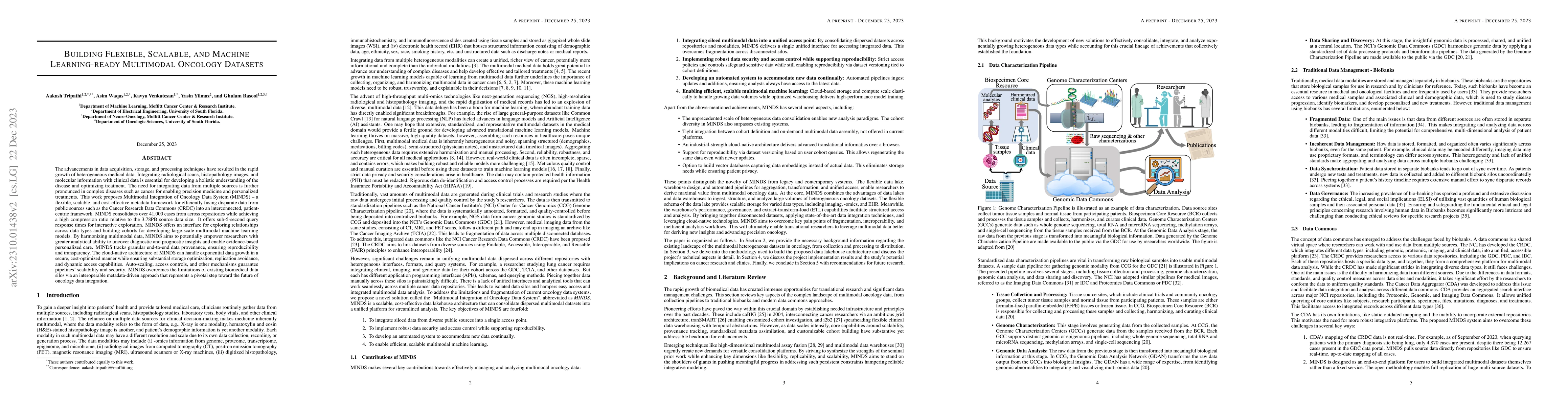 Thumbnail for Building Flexible, Scalable, and Machine Learning-ready Multimodal
  Oncology Datasets