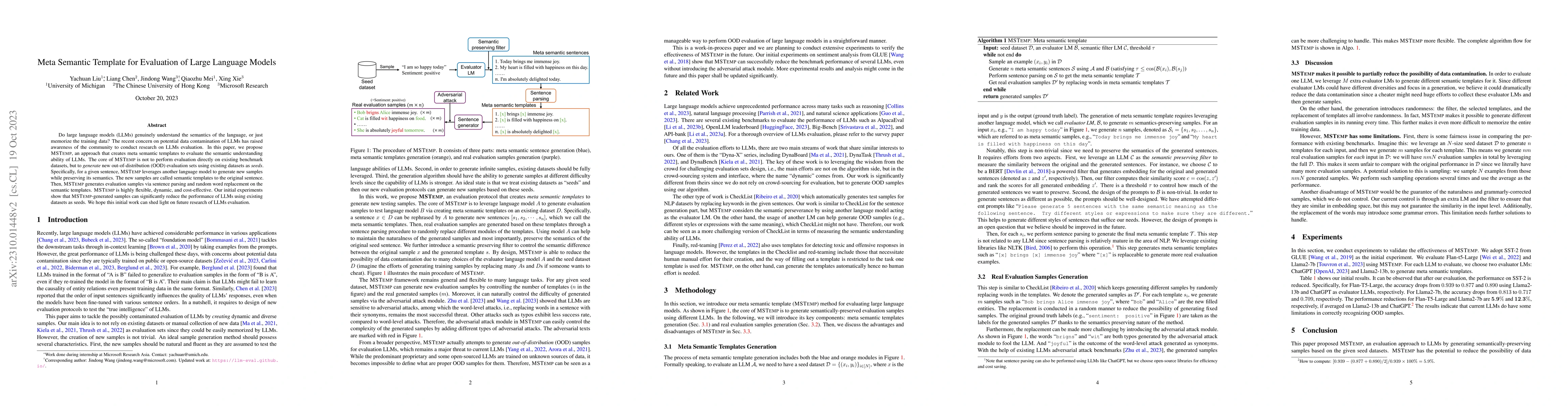Thumbnail for Meta Semantic Template for Evaluation of Large Language Models