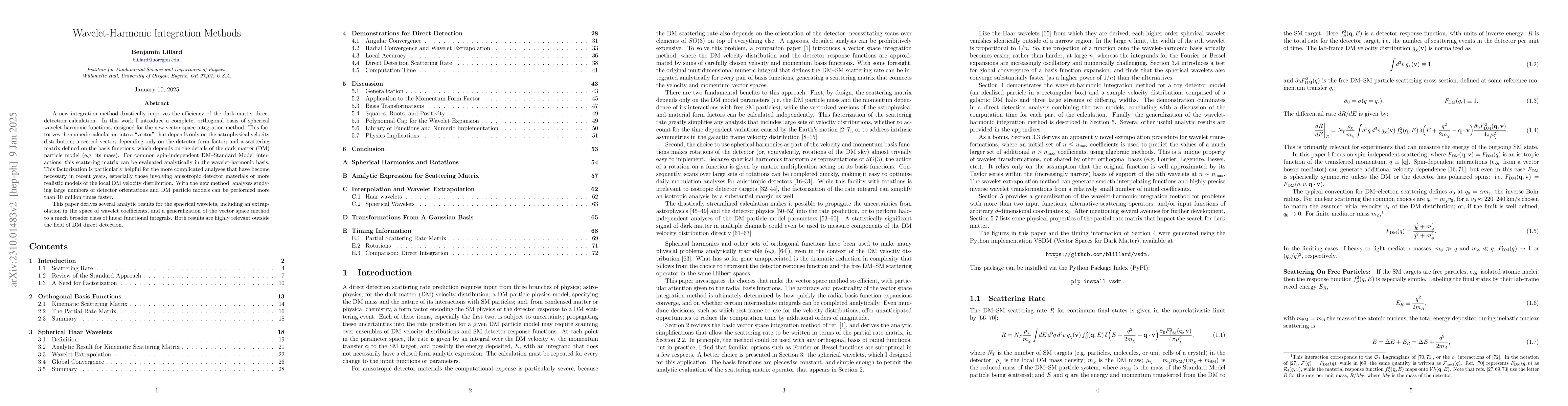 Thumbnail for Wavelet-Harmonic Integration Methods