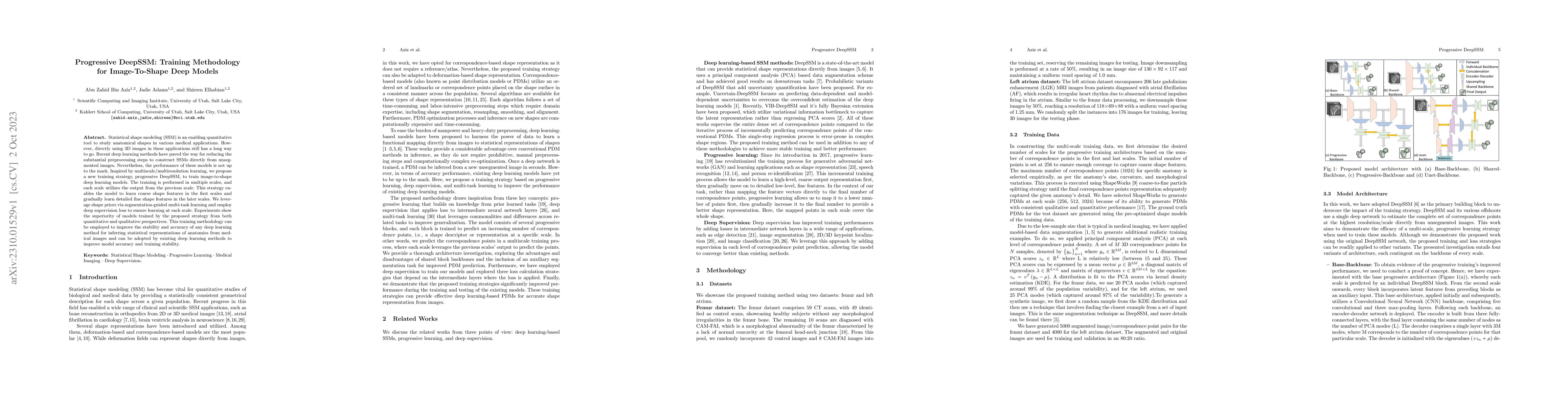 Thumbnail for Progressive DeepSSM: Training Methodology for Image-To-Shape Deep Models