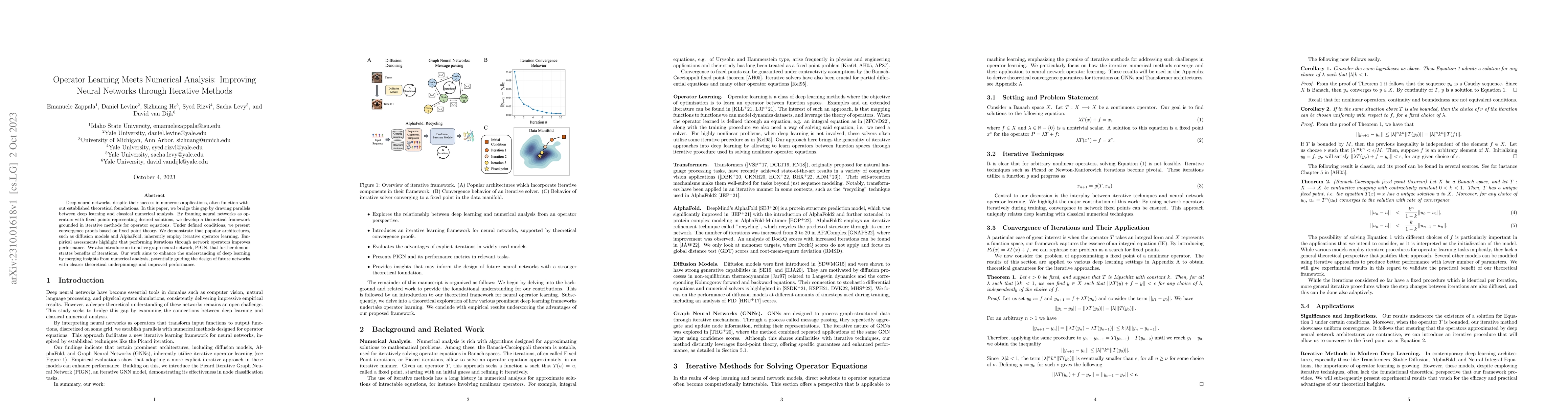 Thumbnail for Operator Learning Meets Numerical Analysis: Improving Neural Networks
  through Iterative Methods