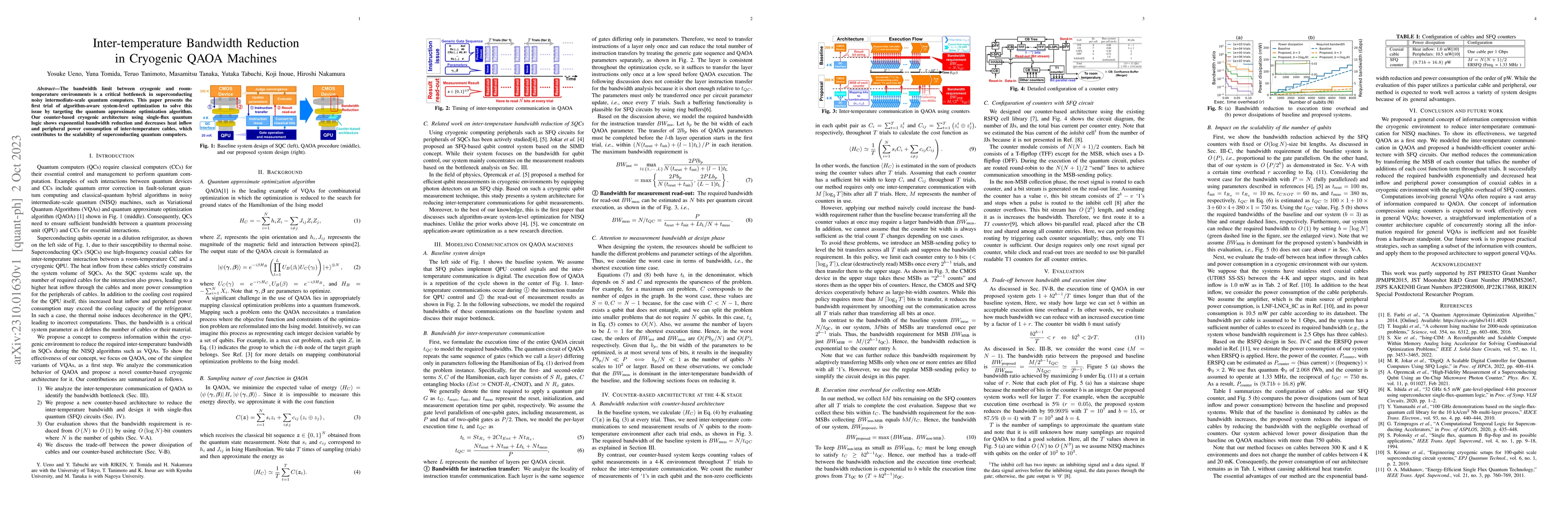 Thumbnail for Inter-temperature Bandwidth Reduction in Cryogenic QAOA Machines