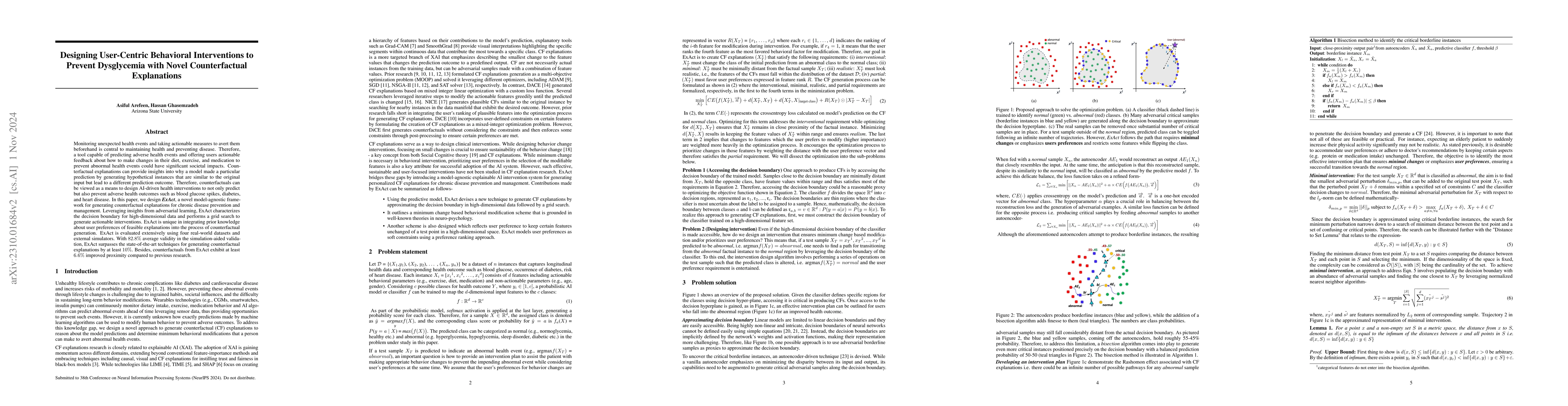Thumbnail for Designing User-Centric Behavioral Interventions to Prevent Dysglycemia
  with Novel Counterfactual Explanations